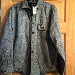 Quilted heather gray jacket small